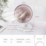 USB Mini Desk Fan,Portable Oscillating Fan with 4 Speeds,6.5-inch Adjustable Quiet Table Fan,Rechargeable Battery Operated Personal Fan for Home Office Bedroom Desktop Table