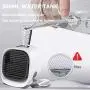Persönlicher Raum Mini Evaporativer Luftkühler, Tragbarer Luftkühler mit LED-Licht, 3 Geschwindigkeiten, tragbare Luftkühler für Zuhause, Büro, Schlafzimmer, Outdoor, Reisen