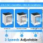 YouGottaIt Portable Air Conditioner, Rechargebable Evaporative Air Cooler with Humidifier, Timing & Oscillation Function, Personal Air Conditioner Fan for Small Room Office Camping Car Bedroom