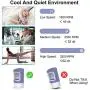 Personal Air Cooler, Portable Air Conditioner Fan, Small Space Evaporative Air Cooler with Timing, 3 Speeds Quiet Humidifier Misting Fan, Desktop Cooling Fan for Room, Home, Office, Dorm