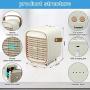 Portable Air Conditioner, Likmic Personal Air Cooler with 3 Speed, Cooling fan with Atomization & Spray timing function, Mini AC for Home Office Bedroom, Kitchen, Dorm, Car, Camping Tent, etc.