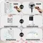 Portable Air Conditioner Fan,Cooling Fans, Personal Air Cooler Mini with Timing, 7 Colors Light, 3 Speeds Quiet Air Humidifier, for Room, Home, Office