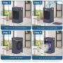 Portable Air Conditioner Mini Personal Cooler Fan 120°Auto Oscillation Rechargeable 3 Wind Speeds 7 Colors Night Light Air Cooler Mist Humidifier with Handle for Office/Room/Dorm/Outdoor