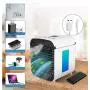 Personal Evaporative mini Cooler Portable mini Conditioner 3in1,with 3 Speeds and 7 Colors LED Night Light for Office Household Outdoor