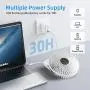 Mini Personal Portable fan Rechargeable ,Kloudi Camping fan with LED Lantern ,3 Speeds Adjustable Quiet Battery operated USB Desk Fan for Tent ,Office,Picnic,Fishing,Travel ,Outdoor Mini Personal Portable fan Rechargeable ,Kloudi Camping fan with LED Lantern ,3 Speeds Adjustable Quiet Battery operated USB Desk Fan for Tent ,Office,Picnic,Fishing,Travel ,Outdoor