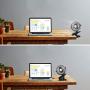 SkyGenius Battery Operated Stroller Fan, Rechargeable USB Powered Mini Clip on Desk Fan