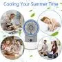 Portable Air Conditioner Fan, Zttopo Personal Mini Evaporative Air Cooler with 7 Colors Night Light, 3 Speeds, Super Quiet Desk Fan Mini Air Cooler for Small Room Bedroom Home Office Portable Air Conditioner Fan, Zttopo Personal Mini Evaporative Air Cooler with 7 Colors Night Light, 3 Speeds, Super Quiet Desk Fan Mini Air Cooler for Small Room Bedroom Home Office