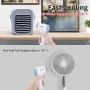 Portable Air Conditioner, Yiomar Fast Cooling Air Fan Humidifiers, Evaporative Air Cooler Fan with 3 Speeds, 7 Colors LED Light, Low db, Mini Personal Air Purifier Cooler Fan for Bedroom, Home, Office