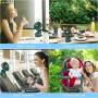 Clip on Fan Gitsiee Rotatable Personal Fan with 3 Speeds Battery Operated Auto Oscillation Mini Fan Portable Clip Fan Stroller Fan for Outdoor Camper Indoor Treadmill Personal Office Desk
