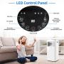 LUKO 3-in-1 Portable Air Conditioner,Dehumidifier,Fan, 8,000 BTU,AC air conditioner for Rooms up to 200 sq ft, for Bedroom, Office, Living Room,Garage,White