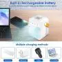 Persönliche Luftkühler, AC-200A USB Luftklimagerät mit 3 Geschwindigkeiten, Mini Luftklimagerät Schreibtischventilator mit Griff für kleines Zimmer/Büro/Dorm/Schlafzimmer