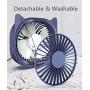 Personal Desk Fan Small Quiet USB Plug in, Mini Portable Table Fans for Sleeping Bedroom Nightstand, 3 Speeds Adjustable, Rotatable, Anti-slip, Fast Cooling for Home Office Dorm Work Travel (Pink)