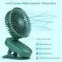 Clip on Fan Gitsiee Rotatable Personal Fan with 3 Speeds Battery Operated Auto Oscillation Mini Fan Portable Clip Fan Stroller Fan for Outdoor Camper Indoor Treadmill Personal Office Desk