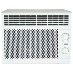 Haier 5,050 BTU Mechanical Window Air Conditioner for Small Rooms up to 150 sq ft, 5000 115V, White