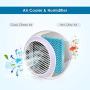 Portable Air Conditioner, Rechargeable Evaporative Mini Air Conditioner with 3 Speeds 7 Colors, Personal Air Cooler Fan for Home, Office and Room