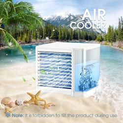 Tesoky Portable Air Conditioner, Personal Air Cooler for Room, Mini Air Conditioner Fan Evaporative Air Cooler, Fan, Air Conditioner, Purifier, Night Light 4-in-1,for Home, Office and Room