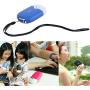 Yimart Personal Fans USB Mini Fans Eyelash Fans Dryer Fans Portable Rechargeable Electric Bladeless USB Mini Air Conditioning Refrigeration Blower Dryer Fan For Eyelash Extension (Blue)