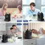 MOVTIP Tragbarer Luftkühler mit Ventilator, Persönlicher Raum-Kühler Mini Evaporativer Kühler, Leiser Schreibtischventilator, Vernebler mit Luftbefeuchter für Home Office Schlafzimmer, Schwarz