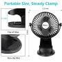 SkyGenius Battery Operated Stroller Fan, Rechargeable USB Powered Mini Clip on Desk Fan