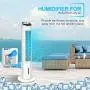 Evaporative Air Cooler - 40 Portable Oscillating Fan Tower Fan with Evaporative Cooler & Humidifier, 3-Speed Setting 3-Wind Type Remote Control 70°Oscillating 8 Hour Timer LCD Control Super Quiet Evaporative Air Cooler - 40 Portable Oscillating Fan Tower Fan with Evaporative Cooler & Humidifier, 3-Speed Setting 3-Wind Type Remote Control 70°Oscillating 8 Hour Timer LCD Control Super Quiet