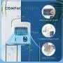 Portable Air Conditioner - 3 IN 1 Air Cooler Humidifier Portable Design W/12H Timer 500ML Capacity Desktop Fan USB Power Supply 2 Speeds Personal Mini Air Cooling Fan for Small Room Office Dorm