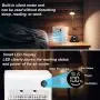 Tragbarer Luftkühler, Tragbarer Luftklimaanlagen-Schreibtischlüfter, Persönlicher Mini-Evaporative-Luftkühler mit LED-Display, Nachtlichtern & Wasserbehälter, Super-Leise Selbstdrehung Küchendeftiger für Schlafzimmer Büro Outdoor