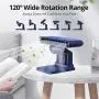 Palafel Tragbarer Mini-Schreibtischventilator, Touch-Bedienung, Leiser Kühl- und Luftzirkulationsventilator für Monitor, Clip-on-Ventilator für Büro, 2400mAh wiederaufladbarer USB-betriebener Mini-Ventilator für Zuhause & Outdoor