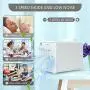 Tragbarer Luftkühler mit Ventilator, persönlicher Luftkühler mit 2 Eisbehältern, tragbarer Luftkühler mit 3 Geschwindigkeitsstufen, persönlicher Luftkühler-Ventilator mit LED-Licht für Zuhause, Schlafzimmer, Raum, Büro, Studentenwohnheim, Auto