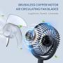 Mini Desk Fan, USB Powered Desktop Fan with 4 Speeds, Small but Powerful Strong Airflow Work Quiet, 310° Adjustment, Portable Personal Air Circulator Fan for DesktopTable Office Bedroom (Black)
