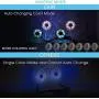 AngLink Hanging Personal Portable Neck Fan, Hands Free Rechargeable Mini USB Battery Operated Fan with 3 Speed, 360° Free Rotation, 7 Colors of LED Light for Home Office Pets Indoor Outdoor, Black