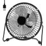 NUMIFUN 6-Inch Desk Fan Small Quiet Table Fan USB Powered Mini High Velocity Personal Fan for Desk Office Desktop Bedroom, Metal Design, 2 Speed, 360° Tilt Angel