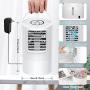 Personal Air Cooler, Portable Air Conditioner Fan, Mini Evaporative Air Cooler with 3 Wind Speeds, Timer, 7 Colors LED Lights, Desktop Cooling Fan Air Humidifier Misting Fan for Room Home Office