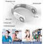 【3S Instant Cooling】Portable AC Cooler Fan with Refrigeration Chip for Neck Hands Free Neck Cooling Fan Adjustable Angles USB Rechargeable Portable Travel Fan for Sports Outdoor Working Driving