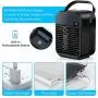 MOVTIP Portable Air Conditioner Fan, Mini Evaporative Cooler, Personal Space Air Cooler Quiet Desk Fan Humidifier Misting Fan for Small Room Bedroom Home Office, Black MOVTIP Portable Air Conditioner Fan, Mini Evaporative Cooler, Personal Space Air Cooler Quiet Desk Fan Humidifier Misting Fan for Small Room Bedroom Home Office, Black