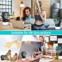 Portable Air Conditioner, Personal Space Evaporative Air Conditioner Fan with 3 Speeds 7 Colors, Personal Air Cooler for Home, Office and Room