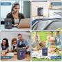 Portable Air Conditioner Mini Personal Cooler Fan 120°Auto Oscillation Rechargeable 3 Wind Speeds 7 Colors Night Light Air Cooler Mist Humidifier with Handle for Office/Room/Dorm/Outdoor
