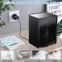 Ventilateur d’air portable, refroidisseur personnel de bureau, mini refroidisseur évaporatif avec poignée, oscillation automatique de 120°, 3 vitesses réglables, batterie rechargeable 4000mAh (Noir) Ventilateur d’air portable, refroidisseur personnel de bureau, mini refroidisseur évaporatif avec poignée, oscillation automatique de 120°, 3 vitesses réglables, batterie rechargeable 4000mAh (Noir)