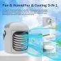 Portable Air Conditioner,3-in-1 Personal Air cooler, Evaporative with 3 Speeds,Ice Packs,2500 mAh Battery (White upgrade) Portable Air Conditioner,3-in-1 Personal Air cooler, Evaporative with 3 Speeds,Ice Packs,2500 mAh Battery (White upgrade)