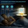 Portable Mini Air Conditioner Fan hominn Evaporative Air Cooler with 3 Speeds and Night Lights 90° Rotatable Personal Small Air Conditioner Suitable for Room, Office, School