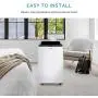 Airo Comfort Tragbarer Luftkühler 8.000 BTU – Leise Klimagerät bis 200 qm, LED-Display, Auto-Modus und Entfeuchter-Funktion mit Fernbedienung