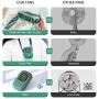 Portable Mini Fan Havit Rechargeable Handheld Fan USB Small Personal Battery Operated Neck Fans Hand-free for Women Kids Girls Man Teens Desk Outdoor Travel Office Household (2, Green)