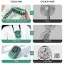 Portable Mini Fan Havit Rechargeable Handheld Fan USB Small Personal Battery Operated Neck Fans Hand-free for Women Kids Girls Man Teens Desk Outdoor Travel Office Household (2, Green)