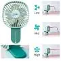 Mini Tragbarer USB-Akku-Ventilator, Persönlicher Akku-Ventilator, Schreibtischventilator, Reisegeschenke, 3 Geschwindigkeiten verstellbar für Kinder Mädchen Frauen Zuhause Büro Outdoor Reise (grün)