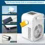 Seven-first Portable Air Conditioner, Rechargeable Quiet USB Evaporative Mini Air Conditioner Fan with 3 Speeds Mode LED Light, Air Cooler for Room/Bedroom/Office/Dorm/Camping Seven-first Portable Air Conditioner, Rechargeable Quiet USB Evaporative Mini Air Conditioner Fan with 3 Speeds Mode LED Light, Air Cooler for Room/Bedroom/Office/Dorm/Camping