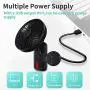 Portable Fan, 10000 mAh Desk Fan 3 Speeds Handheld USB Mini Fan KOXXBASS Rechargeable Low Noise Personal Fan with Hook LED Lantern for Sport Office Home Outdoor Camping Travel