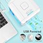Personal Air Conditioner, Portable Air Conditioners with Icebox, Mini Air Conditioner with 3 Speeds, Table Fan for Room & Office, Air Humidifier, Air Cooler with USB Cable, Quiet, 7-Color Night Light