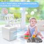 Portable Air Conditioner, Evaporative Air Cooler Rechargeable Battery Operated Air Conditioner with 3 Speed Modes Personal Mini Air Conditioner Fan, Air Conditioner for Small Room, Home, Office, Car