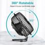 Desk Fan, USB Fan With Enhanced Airflow 6 Inch Small Desk fan with Quiet Operation Portable Mini Table Fan for office/Desk/Bedroom/Home