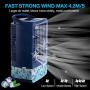 Mini Air Conditioner Fan, Evaporative Air Cooler with 4000mAh Battery & Remote,Personal Air Conditioner