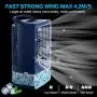 Mini Air Conditioner Fan, Evaporative Air Cooler with 4000mAh Battery & Remote,Personal Air Conditioner